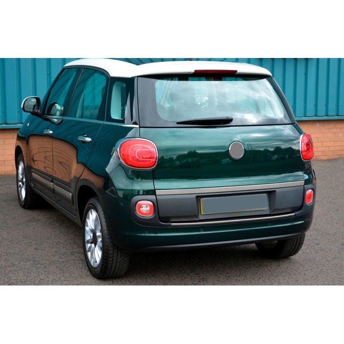 Кромка багажника (нерж.) OmsaLine - Італійська нержавійка для Fiat 500/500L 2013-2022 рр