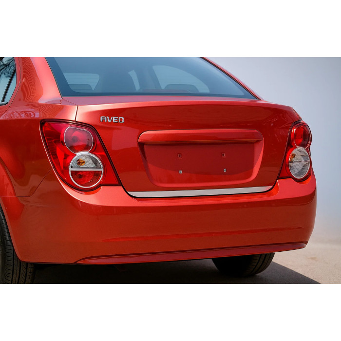 Кромка багажника (Sedan, нерж.) для Chevrolet Aveo T300 2011-2020 рр