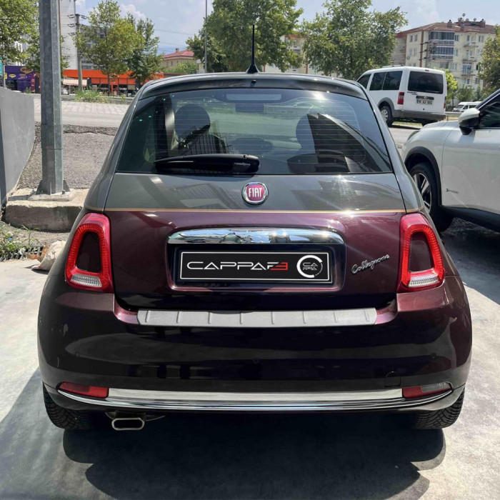 Накладка на задній бампер EuroCap (ABS) для Fiat 500/500L 2013-2022 рр