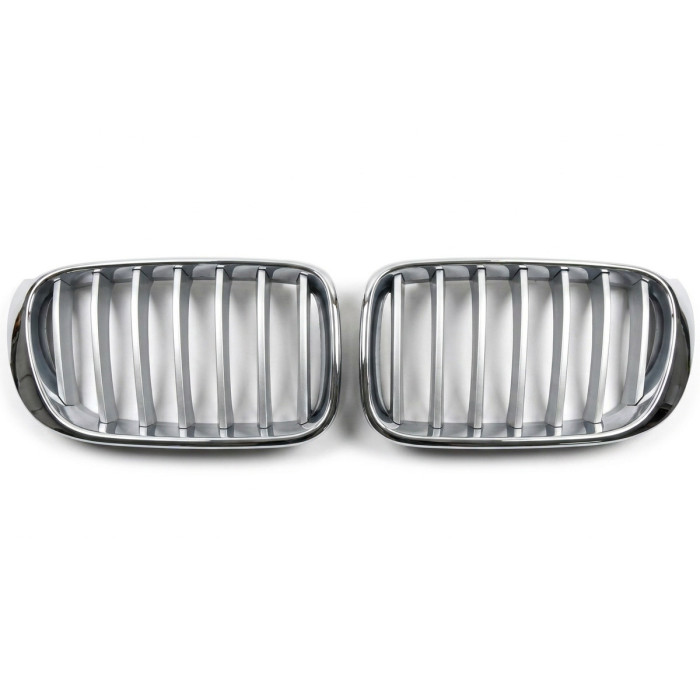Ніздрі 1Bar (2014-2018, сірі з хром окантовкою) для BMW X3 F25 рр