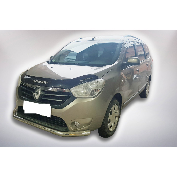 Передній захист ST008 (нерж) для Dacia Lodgy 2012-2022 рр.