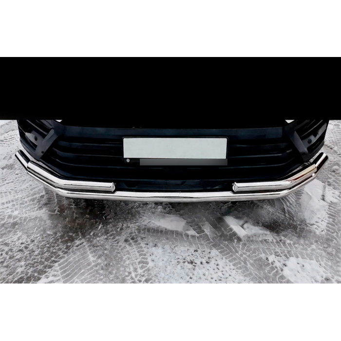 Передній захист ST008 (нерж) для Volkswagen Crafter 2006-2016 рр.