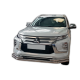 Передній захист ST085 (2020-2026, нерж) для Mitsubishi Pajero Sport 2015- рр.
