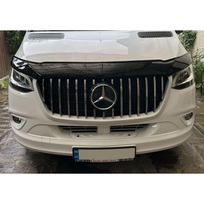 Передня решітка Panamericana GT Chrome Premium V1 Без рамки для Mercedes Sprinter W907/W910 2018- рр