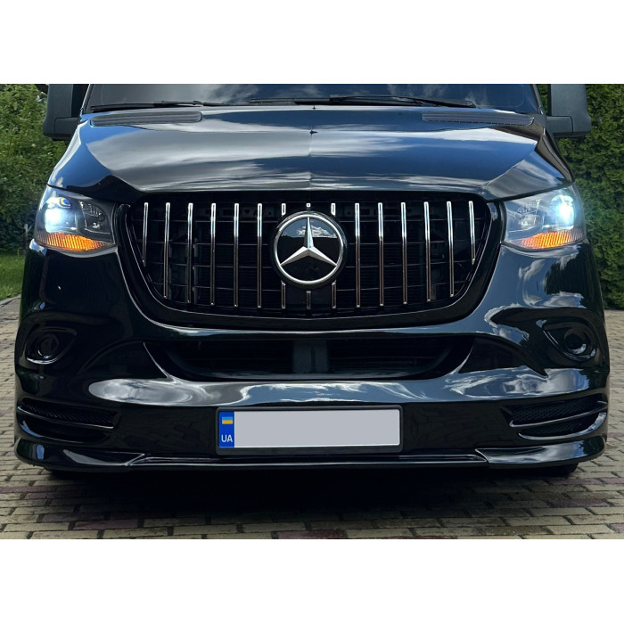 Передня решітка Panamericana GT Chrome Premium V1 Без рамки для Mercedes Sprinter W907/W910 2018- рр