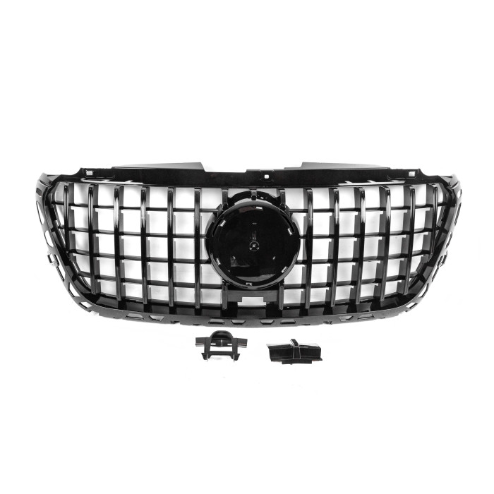 Передня решітка Panamericana GT Panamericana Black Premium Без рамки для Mercedes Sprinter W907/W910 2018- рр