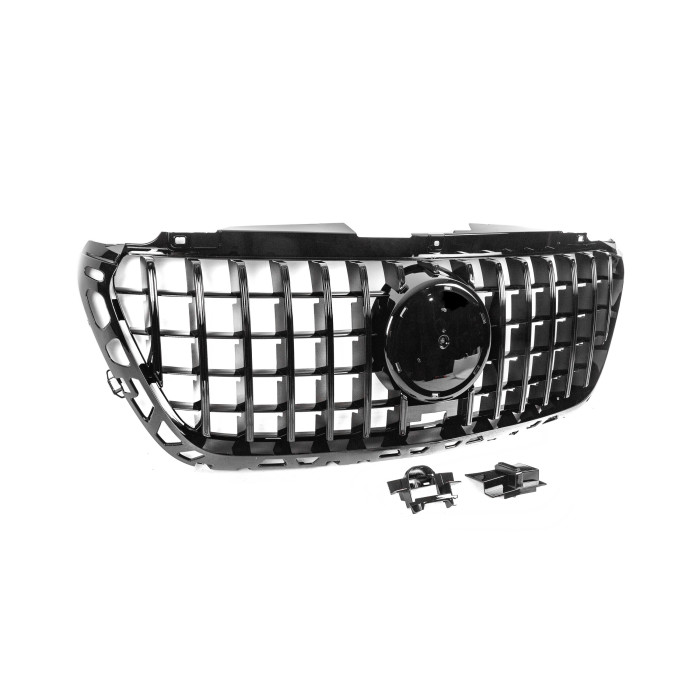 Передня решітка Panamericana GT Panamericana Black Premium Без рамки для Mercedes Sprinter W907/W910 2018- рр