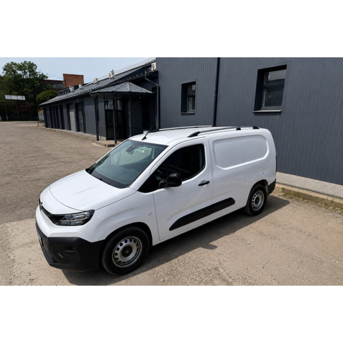 Рейлінги хром (турецький дизайн) Long, Пластикові ніжки для Citroen Berlingo/Multispace 2018- рр