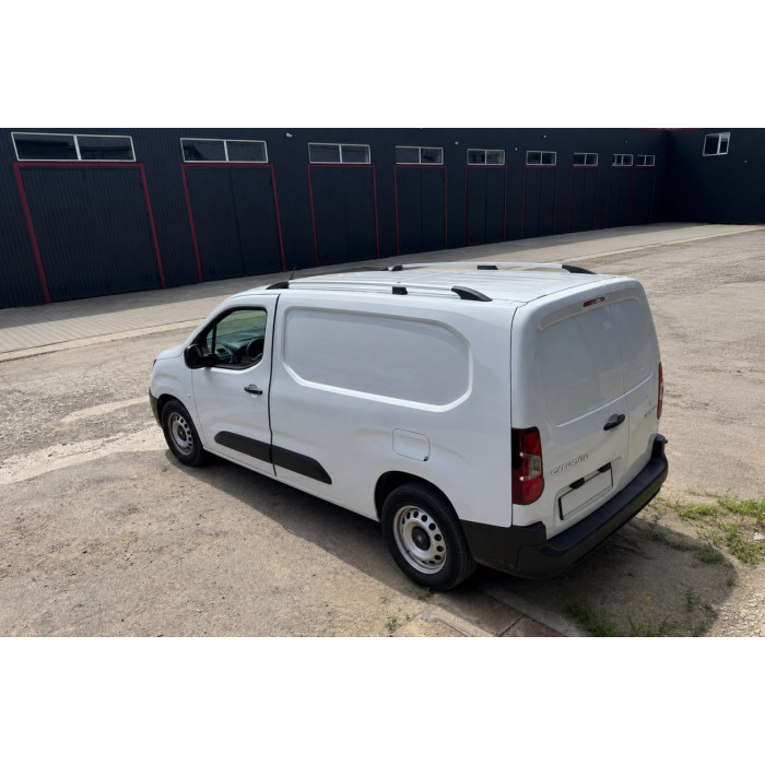 Рейлінги хром (турецький дизайн) Long, Пластикові ніжки для Citroen Berlingo/Multispace 2018- рр