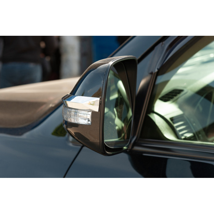 Смужки на дзеркала 2012-2021 (2 шт, хром) для Toyota Land Cruiser 200 рр