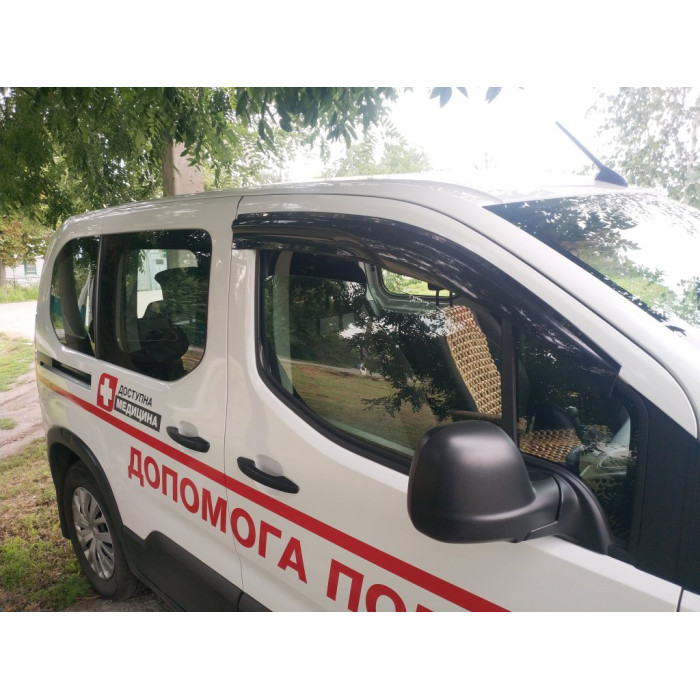 Вітровики (2 шт., Sunplex Sport) для Citroen Berlingo/Multispace 2018- рр