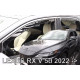 Вітровики вставні Niken Luxury (4 шт) для Lexus RX 2022- рр