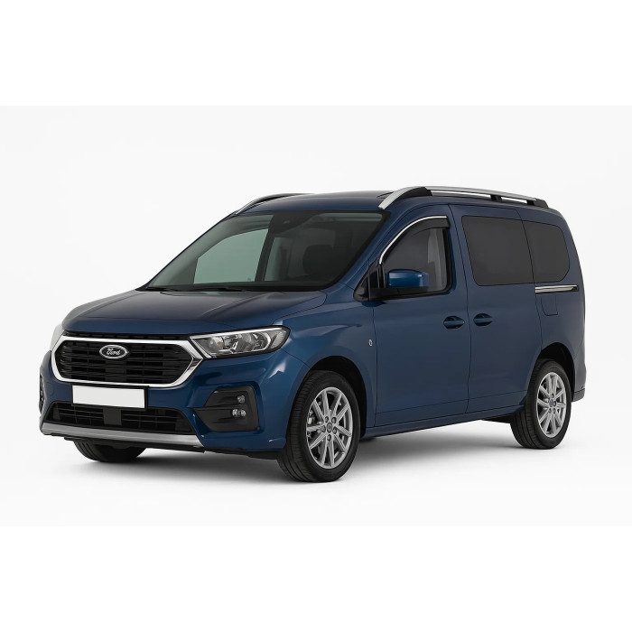 Вітровики з хромованим молдингом Niken Luxury (2 шт) для Ford Connect 2021- рр