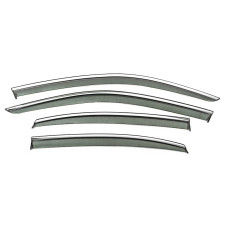 Вітровики з хромованим молдингом Niken Luxury (для Sedan, 4 шт) для Volkswagen Passat B9 2023- рр