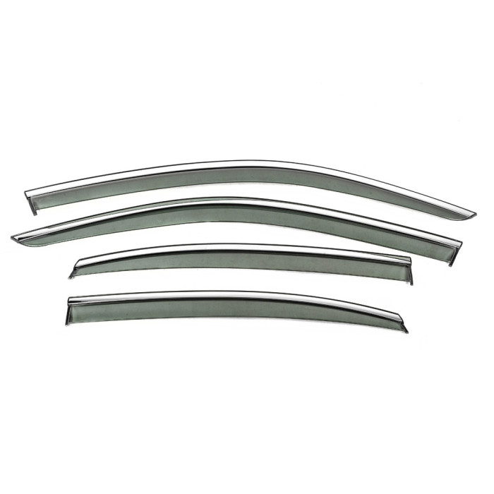 Вітровики з хромованим молдингом Niken Luxury (для Sedan, 4 шт) для Volkswagen Passat B9 2023- рр