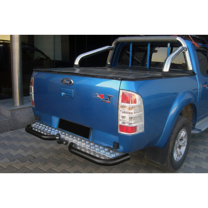 Задні кути AK003 Black (2 шт., нерж.) для Ford Ranger 2007-2011 рр.