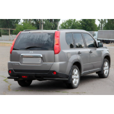 Задні кути AK003 Black (2 шт., нерж.) для Nissan X-trail T31 2007-2014 рр