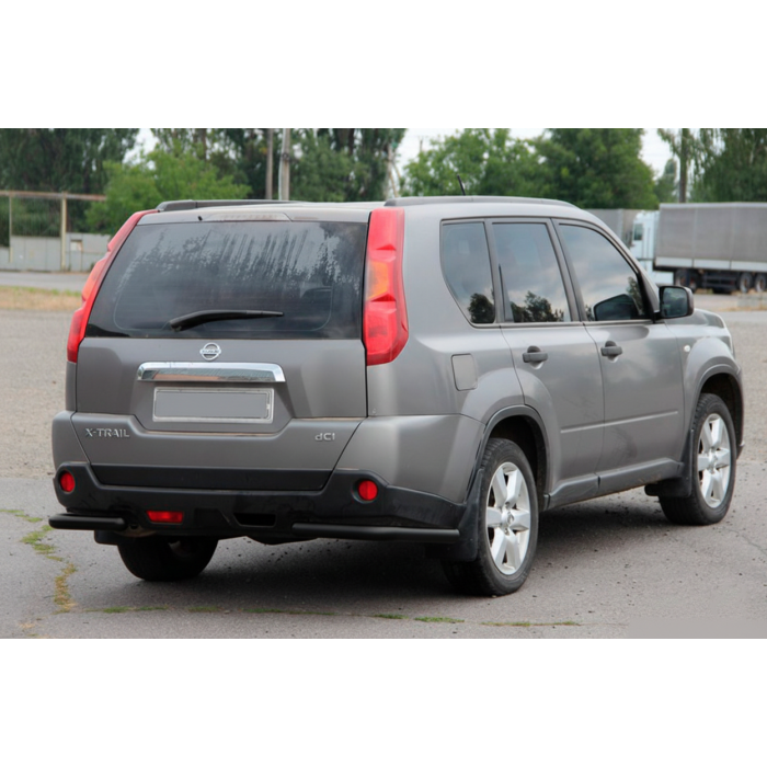 Задні кути AK003 Black (2 шт., нерж.) для Nissan X-trail T31 2007-2014 рр.