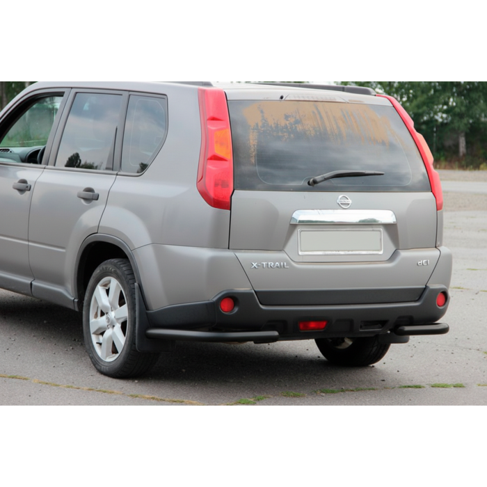 Задні кути AK003 Black (2 шт., нерж.) для Nissan X-trail T31 2007-2014 рр.