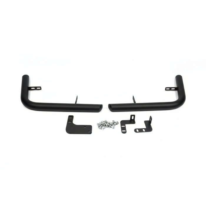 Задні кути AK-003 Black (2 шт., нерж.) для Peugeot Expert 2007-2016 рр.