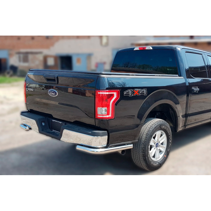 Задні куточки AK003 (2 шт., нерж) для Ford F-150 2014-2021 рр.