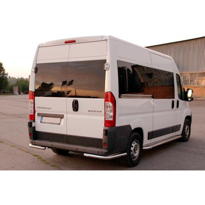 Задні куточки AK003 (2 шт., нерж) для Opel Movano 2021- рр.