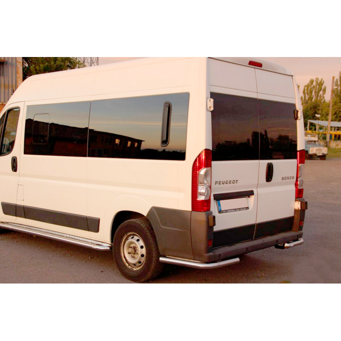 Задні куточки AK003 (2 шт., нерж) для Opel Movano 2021- рр.