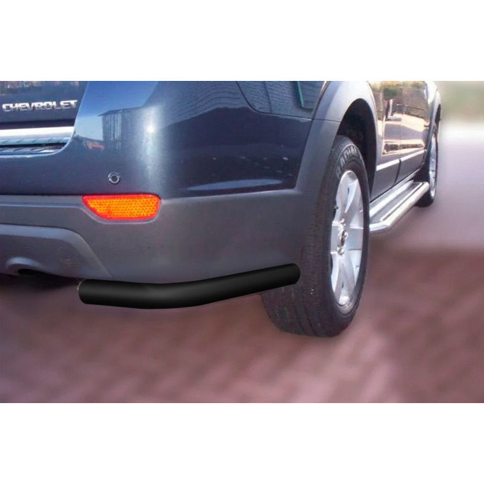 Задні куточки AK003 Black (2 шт., нерж) для Chevrolet Captiva 2006-2019 рр.