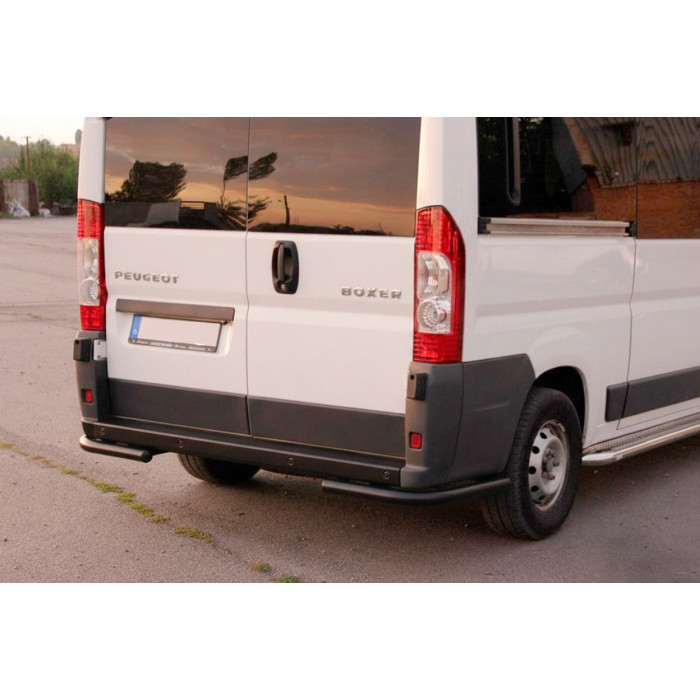 Задні куточки AK003 Black (2 шт., нерж) для Citroen Jumper 2007-2025 рр.