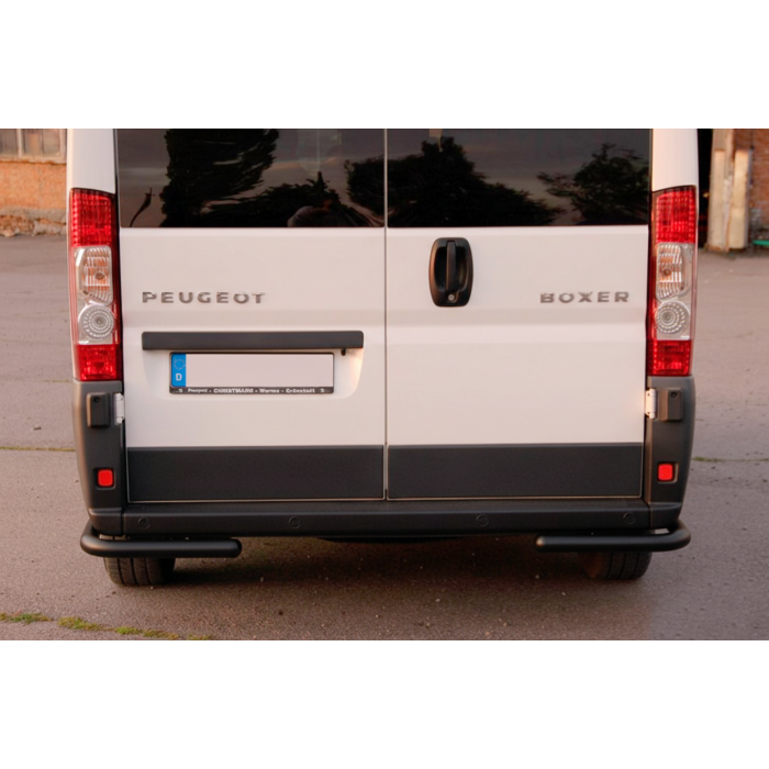 Задні куточки AK003 Black (2 шт., нерж) для Citroen Jumper 2007-2025 рр.