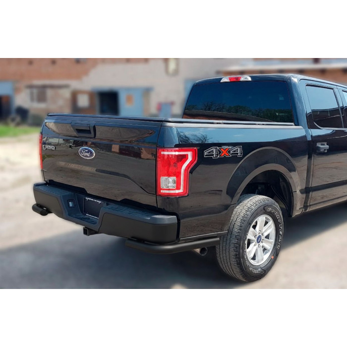 Задні куточки AK003 Black (2 шт., нерж) для Ford F-150 2014-2021 рр.