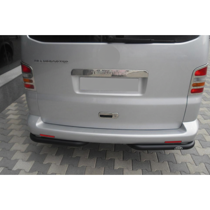 Задні куточки AK003 Black (2 шт, нерж) для Volkswagen T5 Transporter 2003-2010 рр.