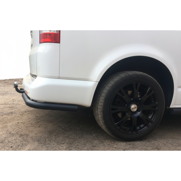 Задні куточки AK003 Black (2 шт, нерж) для Volkswagen T5 Transporter 2003-2010 рр.