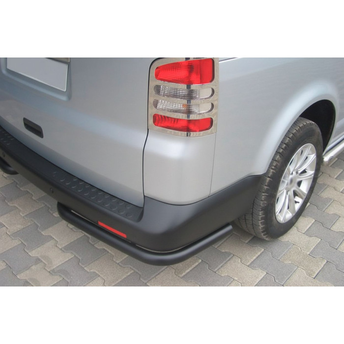 Задні куточки AK003 Black (2 шт, нерж) для Volkswagen T5 Transporter 2003-2010 рр.