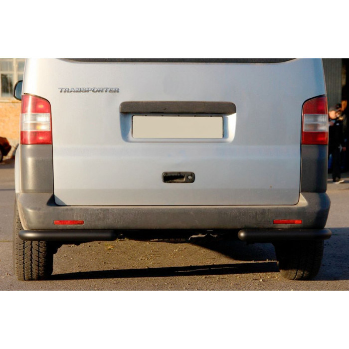 Задні куточки AK003 Black (2 шт, нерж) для Volkswagen T5 Transporter 2003-2010 рр.