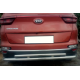 Задній захист AK002-2 (нерж) для Kia Sportage 2015-2021 рр.