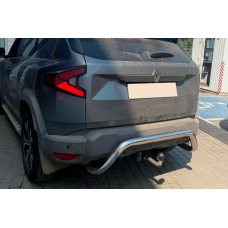 Задній захист AK007 (нерж.) для Dacia Duster 2024- рр