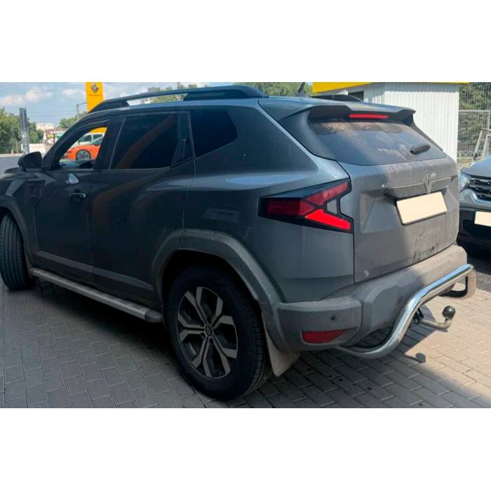 Задній захист AK007 (нерж.) для Dacia Duster 2024- рр.