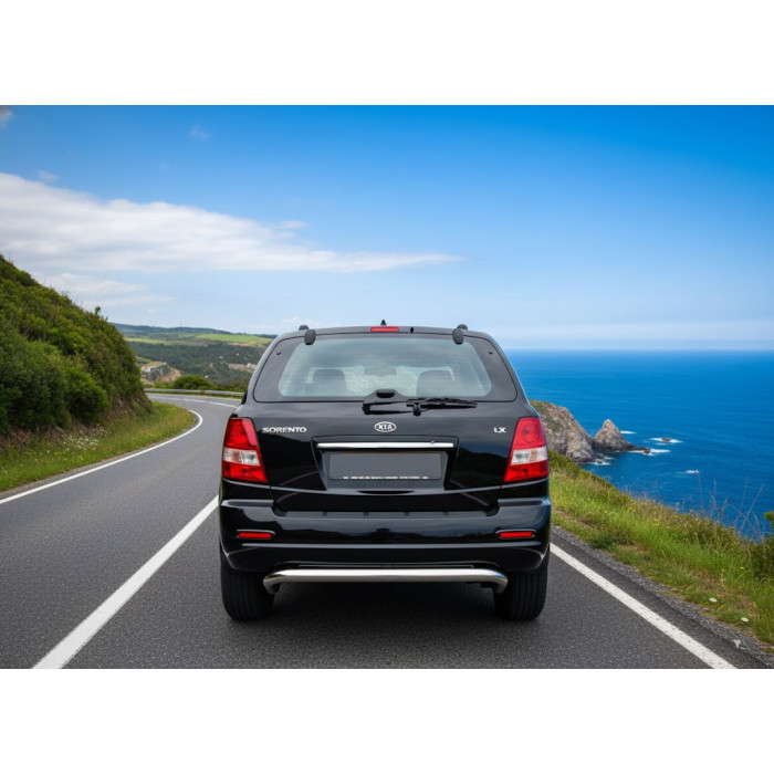 Задня дуга AK012 (нерж.) для Kia Sorento I BL 2002-2009 рр.