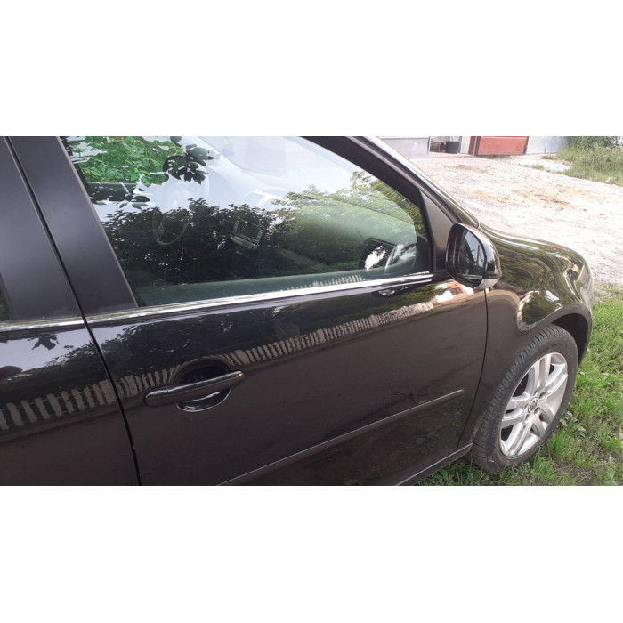 Зовнішня окантовка скла (4 шт, нерж) Carmos - Турецька сталь для Volkswagen Golf 5 2003-2009 рр
