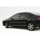 Зовнішня окантовка стекол (4 шт, нерж) Carmos - Турецька сталь для Peugeot 407 2004-2011 рр