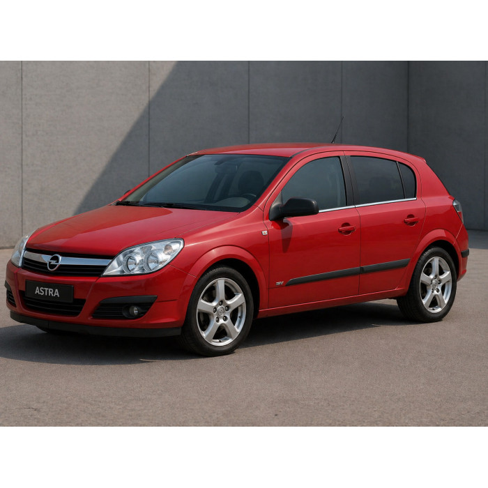 Зовнішня окантовка стекол (нерж) Sedan, Carmos - Турецька сталь для Opel Astra H 2004-2013 рр