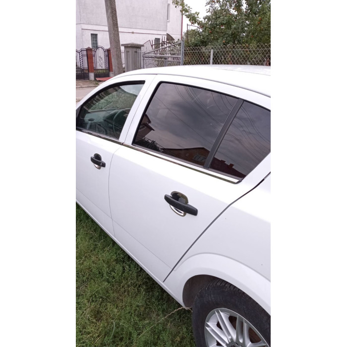 Зовнішня окантовка стекол (нерж) Sedan, Carmos - Турецька сталь для Opel Astra H 2004-2013 рр