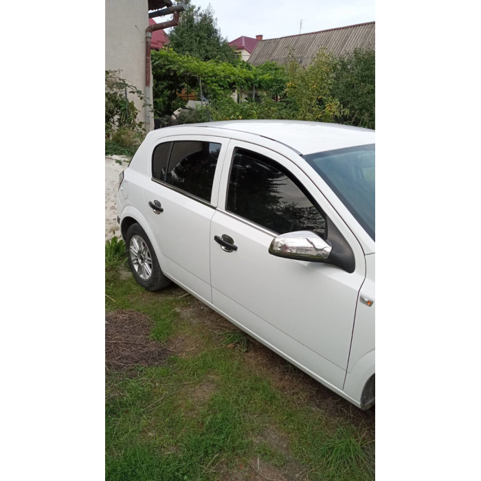 Зовнішня окантовка стекол (нерж) Sedan, Carmos - Турецька сталь для Opel Astra H 2004-2013 рр